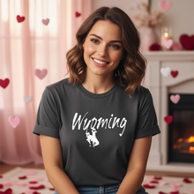 Rustic Wyoming~ Heather Dark Grey Bella Tee