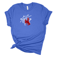 Load image into Gallery viewer, Save $5.00 off till Tuesday! Sparklers &amp; Steamboat ~ Bella Tee ( 3 colors)