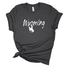 Rustic Wyoming~ Heather Dark Grey Bella Tee