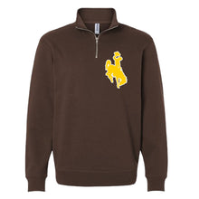 Load image into Gallery viewer, Big Steamboat~ 3/4 Zip Brown Sweatshirt - My Wyo Designs