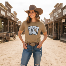 Wild Checkered Cards ~ LAT Vintage Coyote Tee - My Wyo Designs