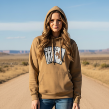 Wild Checkered Cards~ LAT Coyote Brown Hoodie - My Wyo Designs