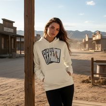 Wild Checkered Cards~ LAT Natural Hoodie - My Wyo Designs