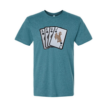 Wild Checkered Cards ~ LAT Surf Blackout Teal Tee - My Wyo Designs