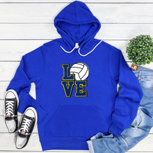 LOVE Volleyball ~Bella or Gildan Hoodie (any school colors) - My Wyo Designs
