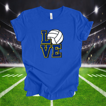 LOVE Volleyball ~ Bella Tee~ (any school colors) - My Wyo Designs