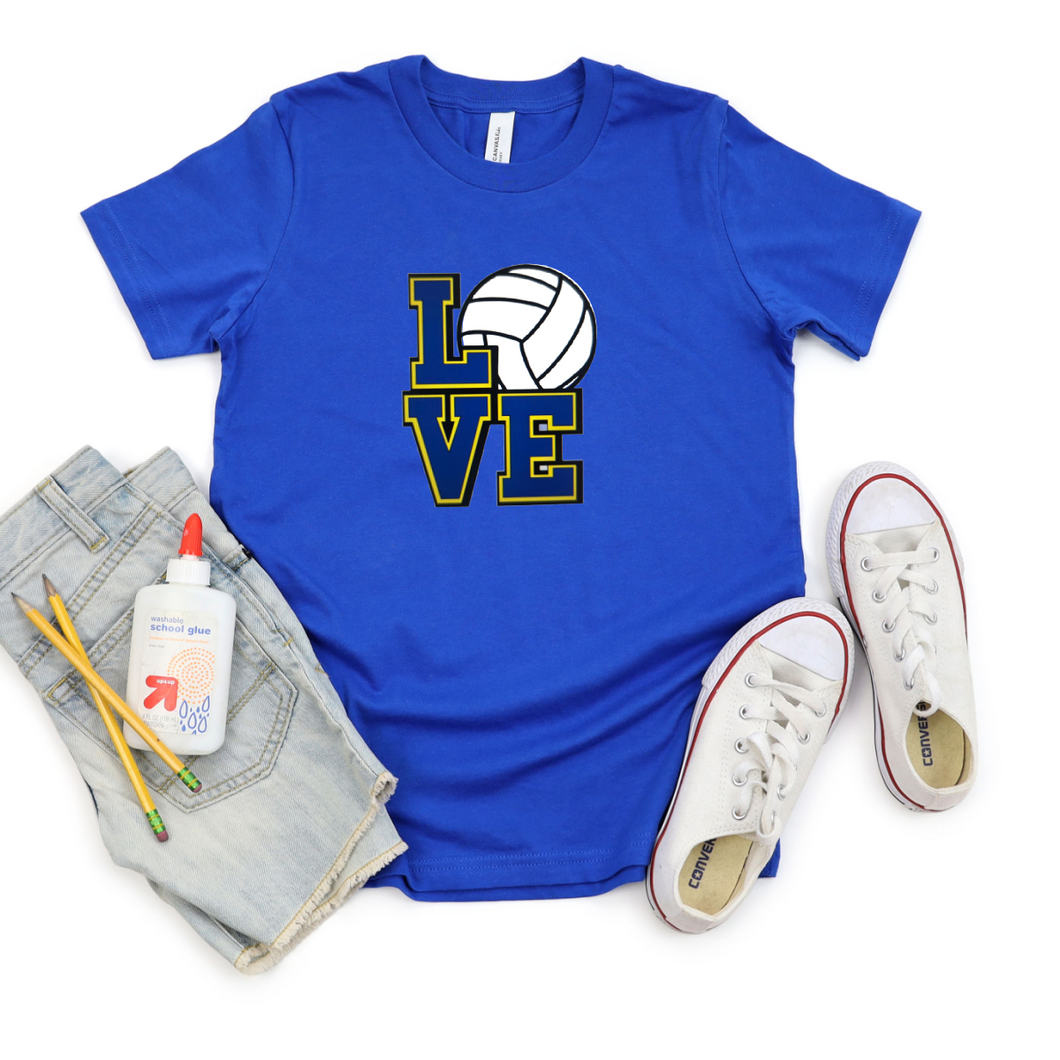 LOVE Volleyball ~YOUTH ~ (any school colors) - My Wyo Designs