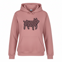 Leopard Print ~Show Pig~ Heather Mauve Bella Tee or Hoodie - My Wyo Designs