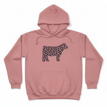Leopard Print ~Show Steer~ Heather Mauve Bella Tee or Hoodie - My Wyo Designs