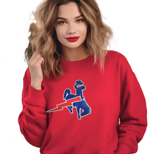 Lightning Bucking Horse ~ Red Gildan Sweatshirt