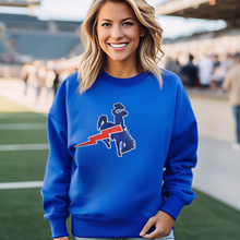 Lightning Bucking Horse ~ Royal Gildan Sweatshirt