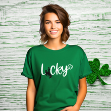 Load image into Gallery viewer, Lucky O'Wyo~ Green Bella Tee - My Wyo Designs