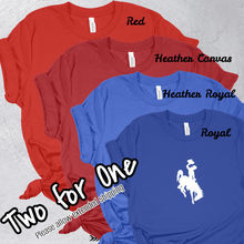 Americana Bucking Horse Bella Tee ~ Steamboat~ - My Wyo Designs