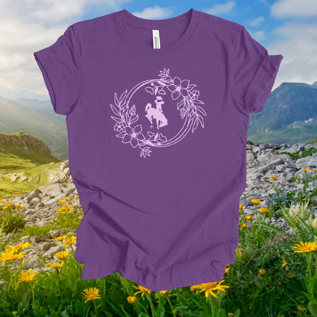 Mountain Wildflower Wreath & Steamboat ~Purple {pre-order} - My Wyo Designs