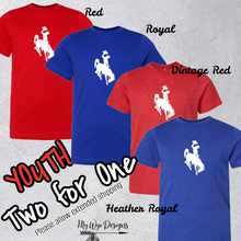 TODAY ONLY! 2 FOR ONE! Americana Bucking Horse YOUTH LAT Tee