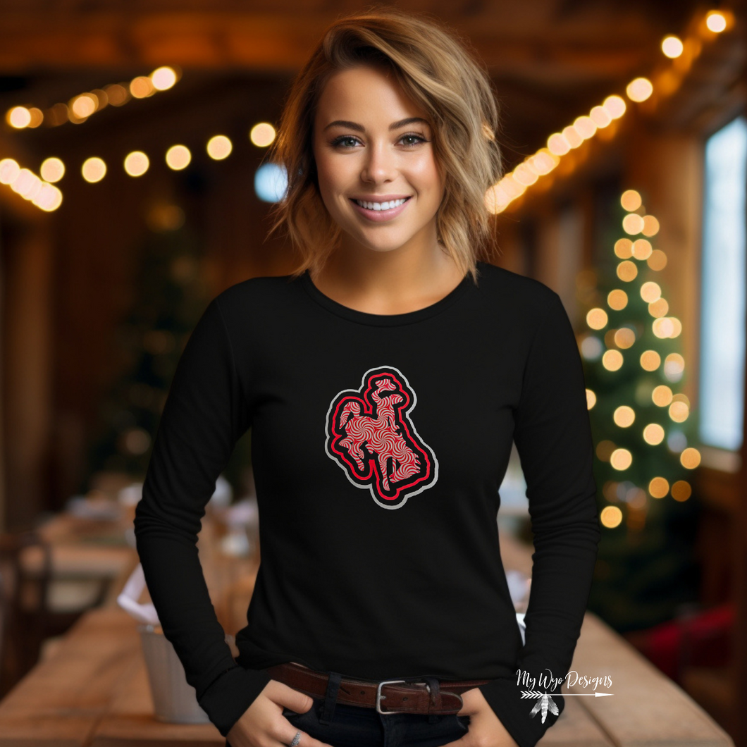 Peppermint Steamboat ~ Bella Long Sleeve Tee