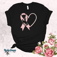 Buckin' for a Cure HEART & BUCKING HORSE ~ Bella Tee