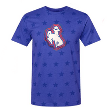 Radiating ~Bucking Horse~ Royal Stars Ladies Tee