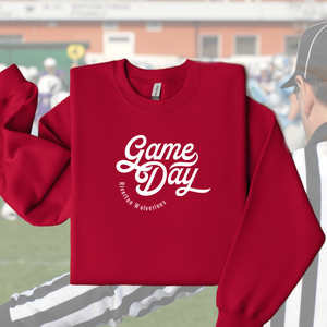 Game Day! Riverton Wolverines ~ Gildan Cardinal Red Sweatshirt (pre-order) - My Wyo Designs