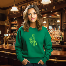 Scattered Shamrocks ~ Green Gildan Sweatshirt