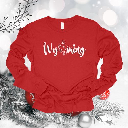 Snowy Wyoming Red Tee {pre-order} - My Wyo Designs