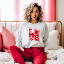 Knit~N~Love~ White Gildan Sweatshirt