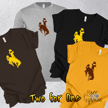 Two for One! UW Bella Bucking Horse Tees (both must be in your cart)