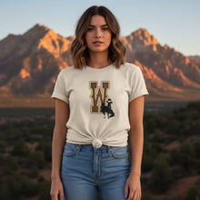 "W" Go Pokes!  Heather Oatmeal Bella Tee - My Wyo Designs