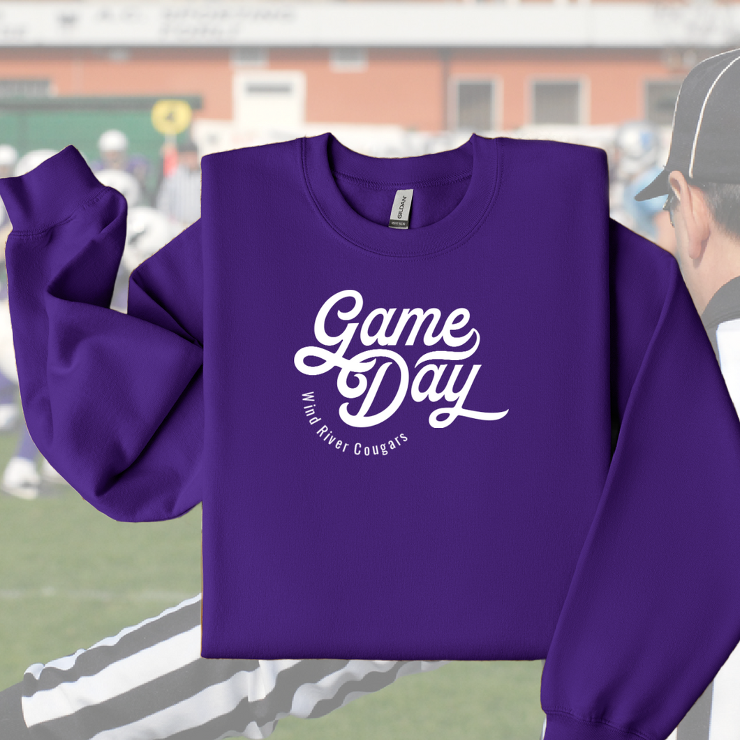 Game Day! Wind River Cougars ~ Gildan Sweatshirt (pre-order) - My Wyo Designs