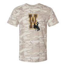 "W" Wyoming ~ LAT Natural Camo Tee