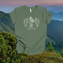 Wyoming Indian Paintbrush~ Bella Tee ~ Pine