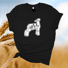 Floral ~SHOW LAMB~ Black Bella Tee - My Wyo Designs