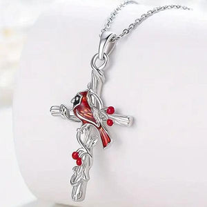 Cardinal Silver Cross necklace