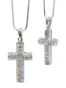 Crystal Encrusted Cross necklace