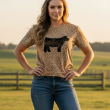 Glitter Show Animal~ Cheetah Unisex Cut Tee (choice of animal) - My Wyo Designs
