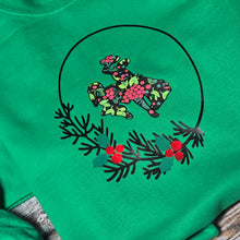 Holly Berries & Bucking Horse ~ Green Gildan Sweatshirt