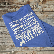 FAIR TIME~ Goat ~ Heather Columbia Blue Bella Tee