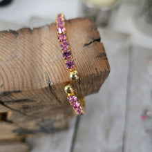 Gold Spring, Pink Crystal Bracelet - My Wyo Designs