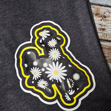 Scattered Daisies ~ Steamboat ~ Dark Heather Bella tee - My Wyo Designs