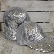 Glitter Silver CC Trucker cap - My Wyo Designs
