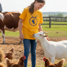 YOUTH~ FFA emblem & WYO Steamboat ~ Gold or Blue Bella Tee - My Wyo Designs