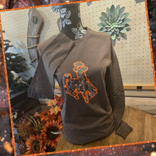 Buckin in the Backcountry ~ Bella Heather Brown long Sleeve Tee