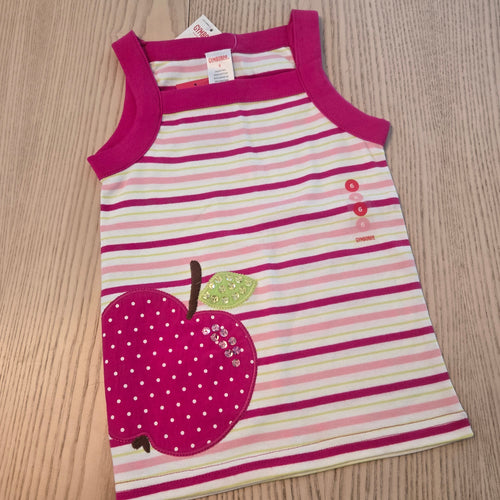 Gymboree Plums Stripe Tank size 6 - My Wyo Designs