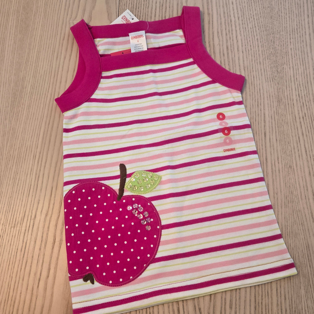 Gymboree Plums Stripe Tank size 6