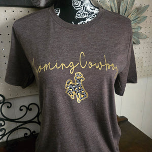 Wyoming Cowboys ~ Glitter Bucking Horse ~ Bella Tee