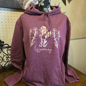 Wyoming Indian Paintbrush ~ Welt Pocket Hoodie* - My Wyo Designs