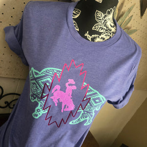 Buffalos Roam~ Heather Lapis Bella Tee
