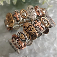 Love, Hope & Faith Stretch Bracelet - My Wyo Designs