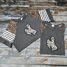 Cheetah ~Bucking Horse ~ Grey Raglan Sleeve Tee