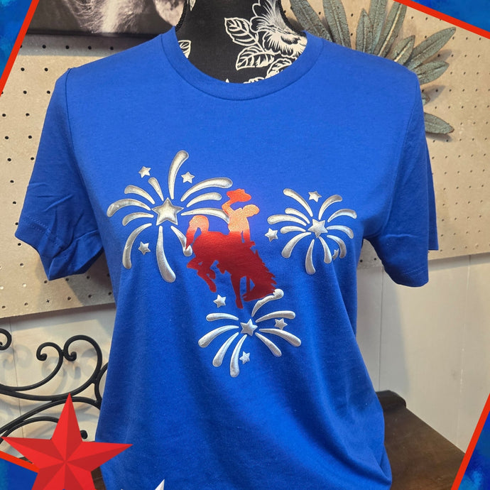 Fireworks & Steamboat ~ Royal Bella Tee